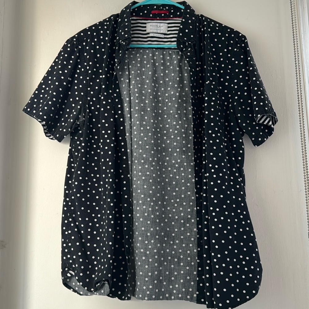 Polka Dot Button Down